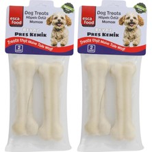 Hepta Collection Beyaz Pres Kemik 12,5 Santimetre 2'li 100 Gram Köpek Ödül Maması 2li Paket