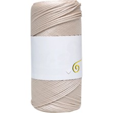 MiraLive Makrome Ipi 3mm Polyester  Bej