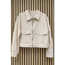 NerKids Kız Çocuk Keten Ceket