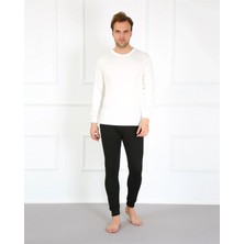 MiraLive Miray- Erkek Pamuk Siyah Tek Alt Içlik