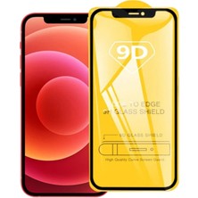 Pazarcan ALLY İPhone 12 Mini 9D Full Glue Tempered Cam Ekran Koruyucu-(5775)