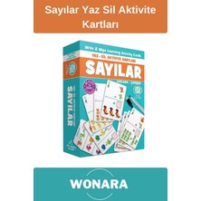Wonara Deluxe Çocuklar Için Matematik ve Sayılar Odaklı El Göz Koordinasyon Yaz Sil Eğitici Aktivite Seti