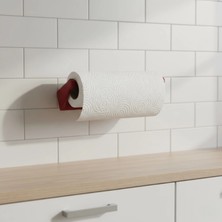 MiraLive Kırmızı Peçete Tutucu Dayanıklı Duvar Tipi Kağıt Havlu Askısı