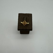 Mare Accessories Altın Kaplama Çiçek Formlu Ayarlanabilir Yüzük