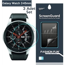 Pazarcan Gor Sm Galaxy Watch 3 45MM Darbe Emici Ekran Koruyucu 3 Adet SET-(5775)