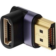 Pazarcan Ally HDMI To HDMI 8k 2.1uhd 90 Derece Mıknatıs Başlıklı Çevirici Otg ADAPTÖR-(5775)