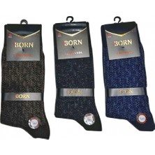 MiraLive Born Erkek Yün Çorap (Lamswool) 3 Adet