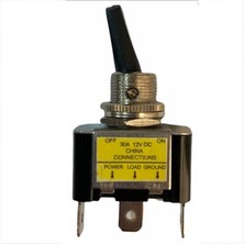 Pazarcan IC-151B Işıklı 12 Volt Dc 30 Amper On-Off Toggle Switch (Seri 1)