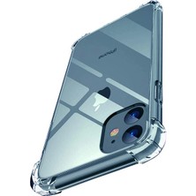 Pazarcan İPhone 12 Mini 5.4 Anti-Drop Silikon Kılıf Shockproof Şeffaf kılıf-(5775)