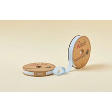 MiraLive Biye Koton Katlı D53 Mavi 2 cm 25 Metre %65 Koton %35 Polyester