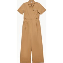 Jeep Düz Camel Kadın Tulum J6SL-TLM7002