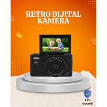 Pazarcan 75MP 5k Video Destekli Dijital Kamera 18X Zoom Çok Eksenli Stabilizasyon