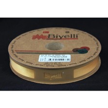 MiraLive Biye Saten Katlı 034 Sarı 2 cm 25 Metre %100 Polyester