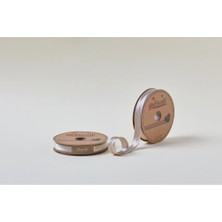 MiraLive Biye Saten Katlı 089 Açık Taş 2 cm 25 Metre %100 Polyester