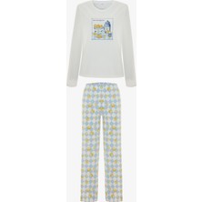 Penti Renkli Petit Dejeuner Pamuklu Pantolon Pijama Takımı
