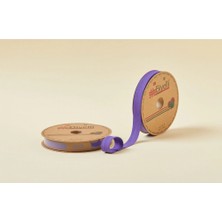 MiraLive Biye Koton Katlı D22 Mor 2 cm 25 Metre %65 Koton %35 Polyester