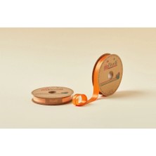 MiraLive Biye Saten Katlı 014 Turuncu 2 cm 25 Metre %100 Polyester