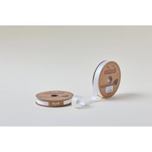 MiraLive Biye Saten Katlı 002 Ekru 2 cm 25 Metre %100 Polyester