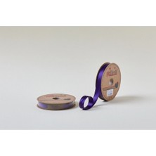 MiraLive Biye Saten Katlı 019 Koyu Mor 2 cm 25 Metre %100 Polyester