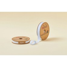 MiraLive Biye Puanlı Katlı B01 Mavi 2 cm 25 Metre %65 Koton %35 Polyester