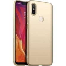Hepta Collection Mi 3 Uyumlu Sert Rubber Silikon Kılıf (Altın Rengi)