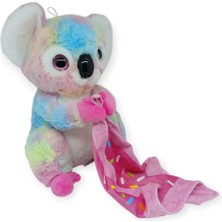 AriaTech Peluş Battaniyeli Koala 30 cm - Pembe (Lisinya)