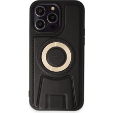 Pazarcan Iphone 14 Kılıf Merkür Magneticsafe Standlı Kapak - Siyah
