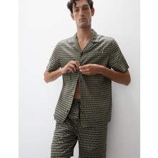 Marks & Spencer Pamuklu Desenli Pijama Üstü