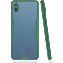 Pazarcan Galaxy A02 Kılıf Platin Silikon - Yeşil