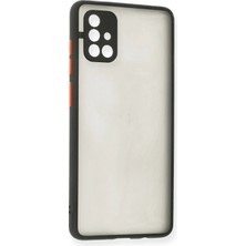 Pazarcan Galaxy A71 Kılıf Montreal Silikon Kapak - Siyah