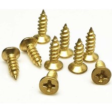 Pazarcan Klips, Menteşe, Ayak, Ağaç, Sunta Vidası 2,2x6,5mm - Sarı 100 Adet