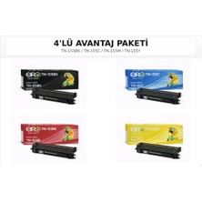 Ero Print TN-155 / Brother DCP-9045CDN İçin 4 Renk Muadil Toner Set