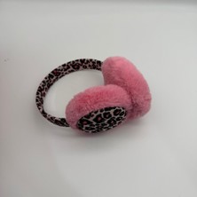 Mare Accessories Leopar Desenli Peluş Yetişkin Kulaklık