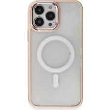 Pazarcan Iphone 15 Kılıf Room Magneticsafe Silikon - Pudra