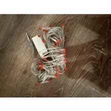 Pazarcan 10 M 100 LED Damla Uçlu Kırmızı Işık Şeffaf Kablo Mz-17-5