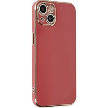 Pazarcan Iphone 14 Kılıf Volet Silikon - Kırmızı