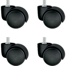 Pazarcan Bürosit Plastik Vidalı Teker - 50MM HKS152 - 4 Adet