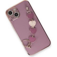 Pazarcan Iphone 14 Kılıf Esila Silikon - Mor