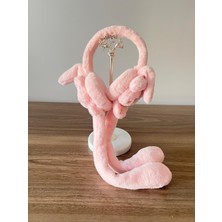 ZYC Kadın/kız Hareketli ve Sesli Tavşan Kulaklı Peluş Kulaklık