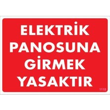 Pazarcan Elektrik Panosu Levhası 25X35 KOD:1118
