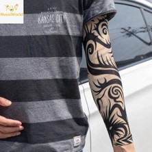 Butik Bfs Giyilebilir Kol Dövmesi Çorap Dövme 3D Baskılı Kol Bacak Dövme 2 Adet Model 15