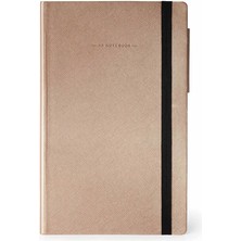 Hepta Collection Legamı My Notebook Ys Medium Çizgili Rose Gold Defter
