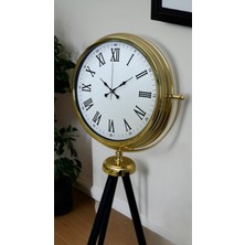 Hobibahçem Gold Roma Rakamlı Lüks Tripod Ayaklı Saat