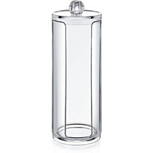 Hepta Collection Lirazon Disk Pamukluk, Şeffaf Pamuk Organizeri, Kapaklı Makyaj Pamuğu