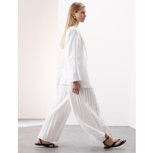 Marks & Spencer Linen Pleat Pantolon