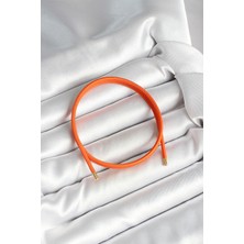 Nehir Mıknatıslı Turuncu Renk Sarmal Kadın Bileklik