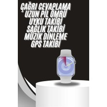 Cenk Xstore Akıllı Saat Gümüş Kasa Bluetooth Kulaklık Hediyeli Çok Fonksiyonlu Ikili Set