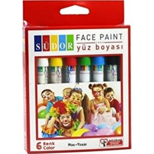 Südor Yüz Boyası 6'lı Renkli Set Çocuklar İçin Eğlenceli Boya Deneyimi