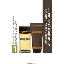 Yves Rocher Erkeklere Özel Ambre Noir Edt Parfüm ve Saç Vücut Şampuanı 2 Li Set