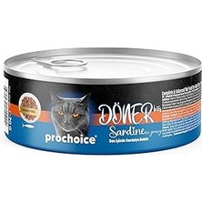 SHC4200 Prochoice Döner Sardine, Sos Içinde Sardalyalı Tam &amp; Dengeli Yetişkin Kedi Maması 70 gr x 12 Ad